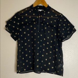 Amuse Society Short Sleeve Top